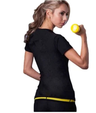 Women's Yoga Workout Top - Slimming Short Sleeve Shirt