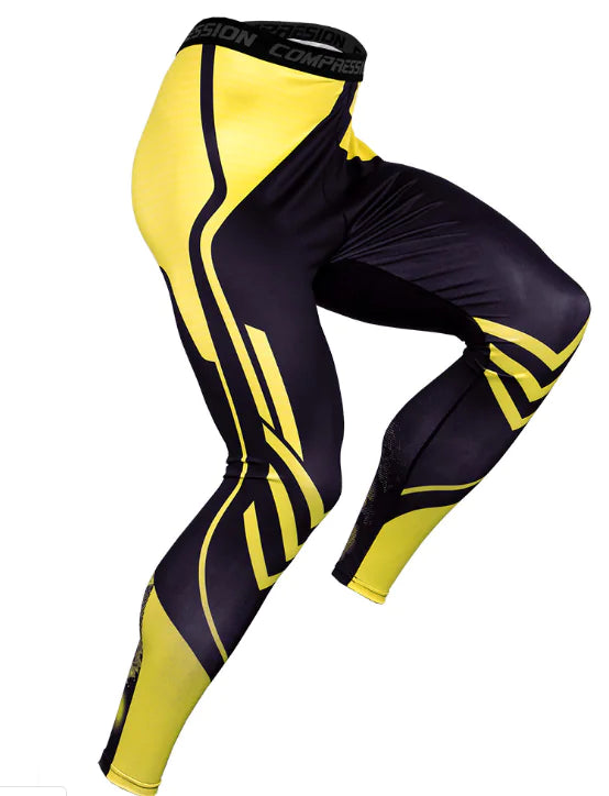 Quick-Dry Men's Compression Workout Leggings
