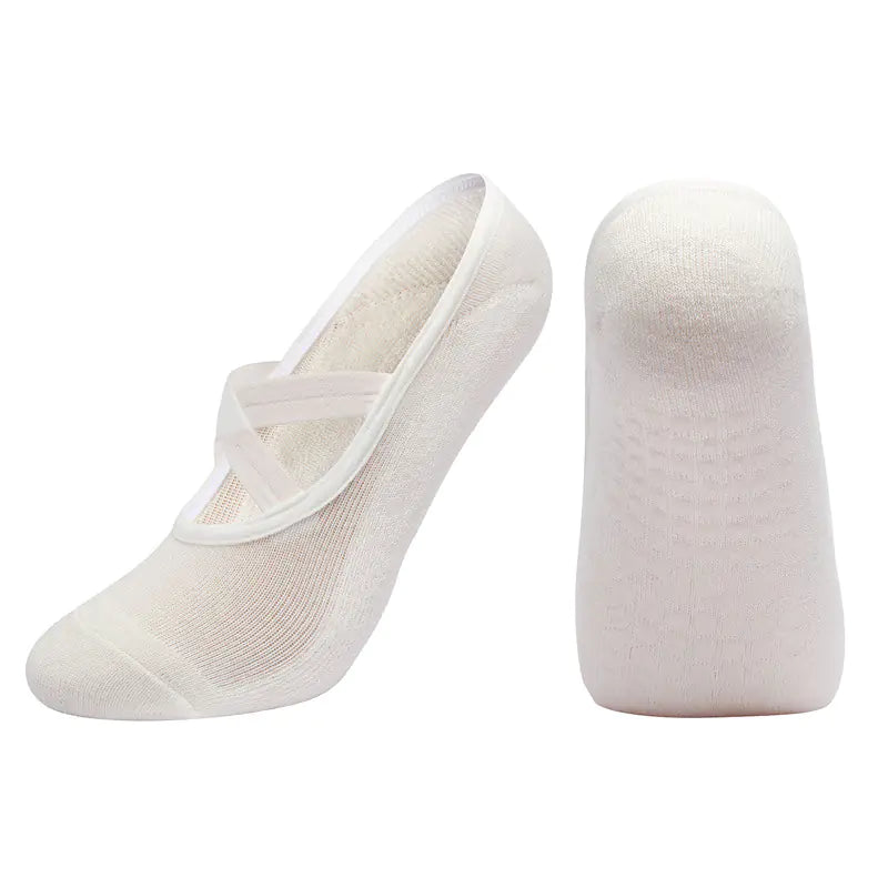 Cross Strap Non-Slip Yoga Socks for Dance & Pilates