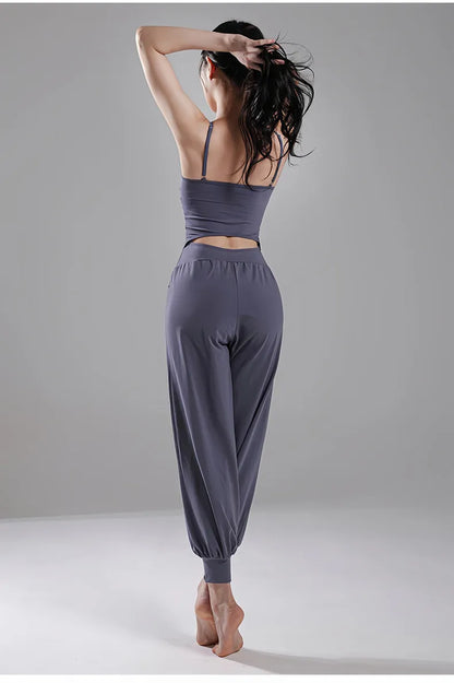 One-piece Ankle-tied Yoga Clothes Pullover Sling