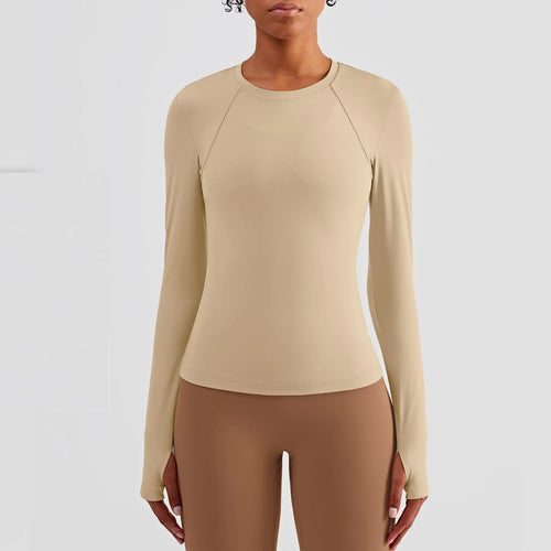 Women's Long Sleeve Comfortable Fitness Yoga Top