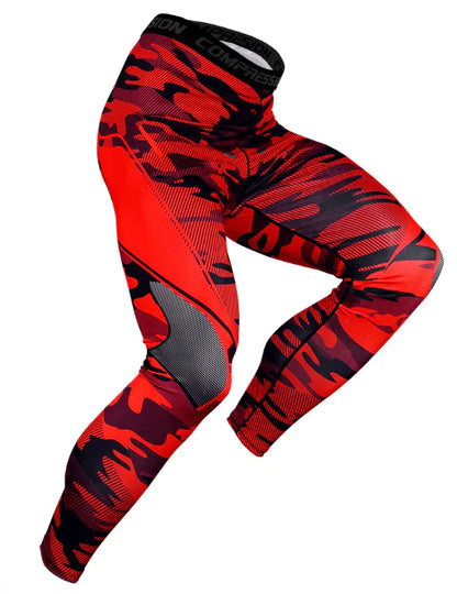 Quick-Dry Men's Compression Workout Leggings