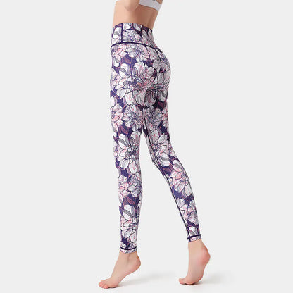 Printed Yoga Suit with Amazon Yoga Pants