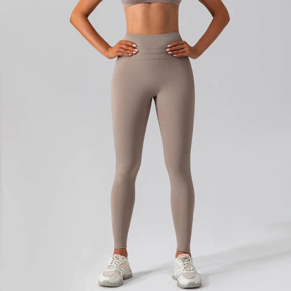 High Waist Shaping Nude Yoga Quick-Drying Workout Pants