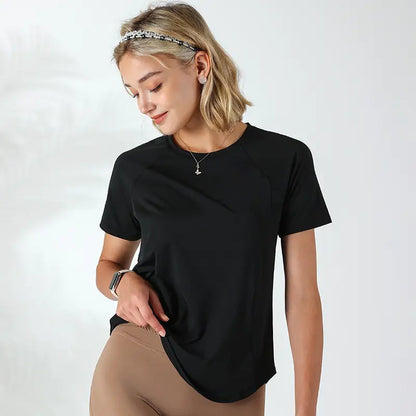 Quick-Drying Mesh Workout Top for Women