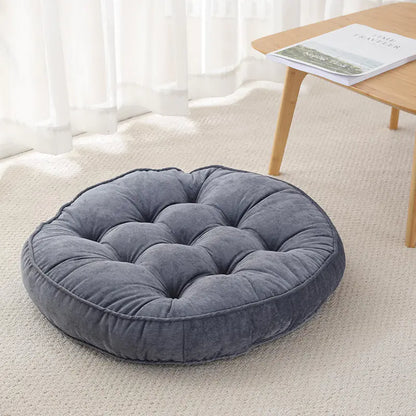 Round Corduroy Floor Cushion for Meditation and Relaxation
