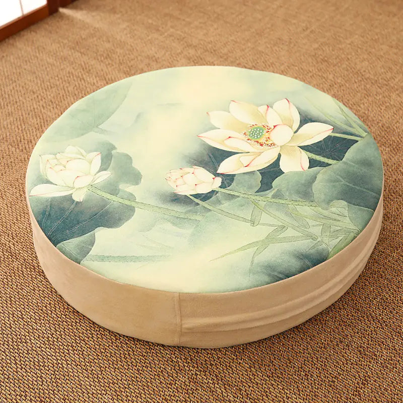 Thick Round Meditation Cushion for Zen Practice