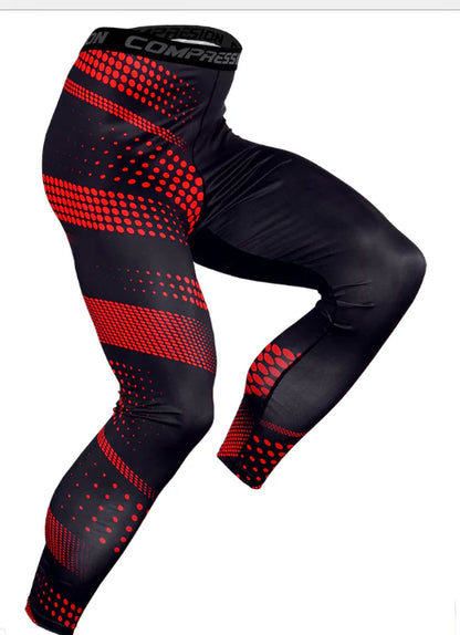 Quick-Dry Men's Compression Workout Leggings