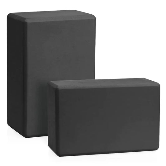 Forbidden Road EVA Yoga Block Yoga - 2 Pack 3 * 6 * 9 inch (Black)