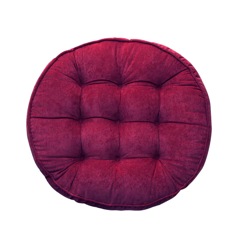 Round Corduroy Floor Cushion for Meditation and Relaxation