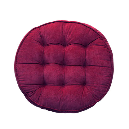 Round Corduroy Floor Cushion for Meditation and Relaxation