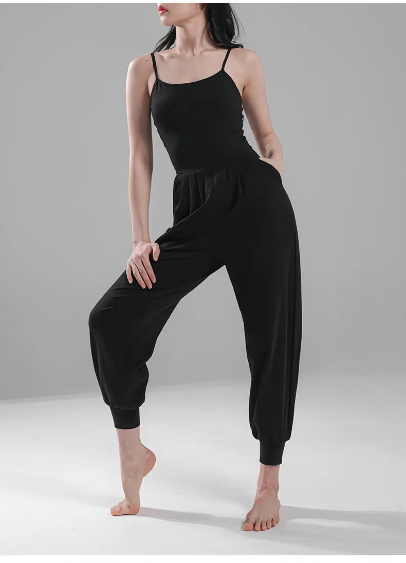 One-piece Ankle-tied Yoga Clothes Pullover Sling