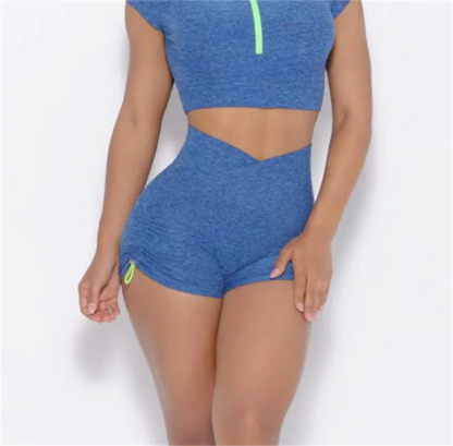 High Waist Yoga Clothes with Hip Lift Sports Bra