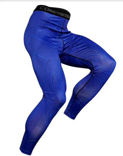 Quick-Dry Men's Compression Workout Leggings