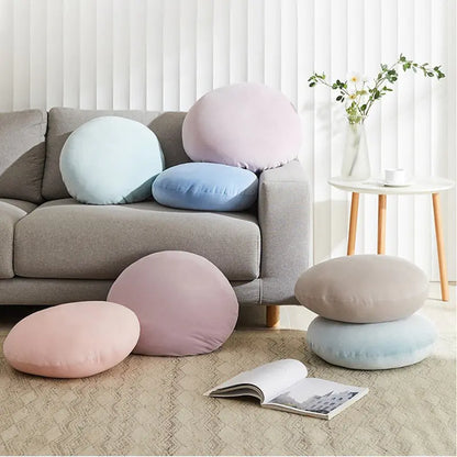 Soft Round Velvet Meditation Cushion for Tatami Floor