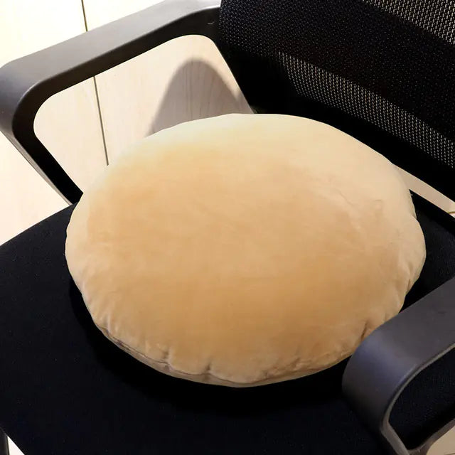 Soft Round Velvet Meditation Cushion for Tatami Floor