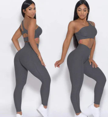 High Waist Yoga Clothes with Hip Lift Sports Bra