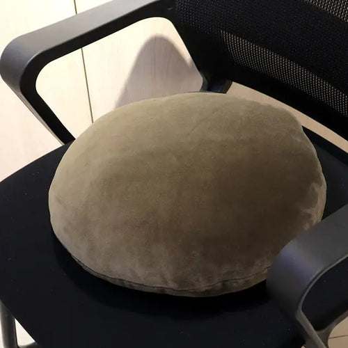 Soft Round Velvet Meditation Cushion for Tatami Floor