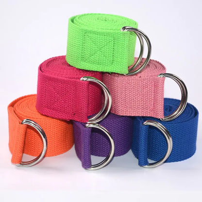 Yoga Stretch Strap - Cotton Resistance Band for Flexibility