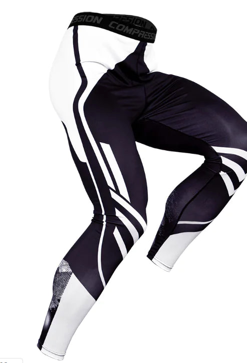 Quick-Dry Men's Compression Workout Leggings