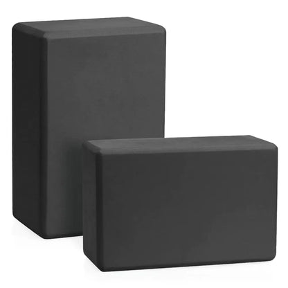 Forbidden Road EVA Yoga Block Yoga - 2 Pack 3 * 6 * 9 inch (Black)