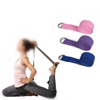 Yoga Stretch Strap - Cotton Resistance Band for Flexibility
