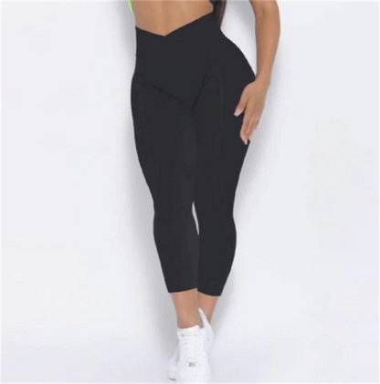 High Waist Yoga Clothes with Hip Lift Sports Bra
