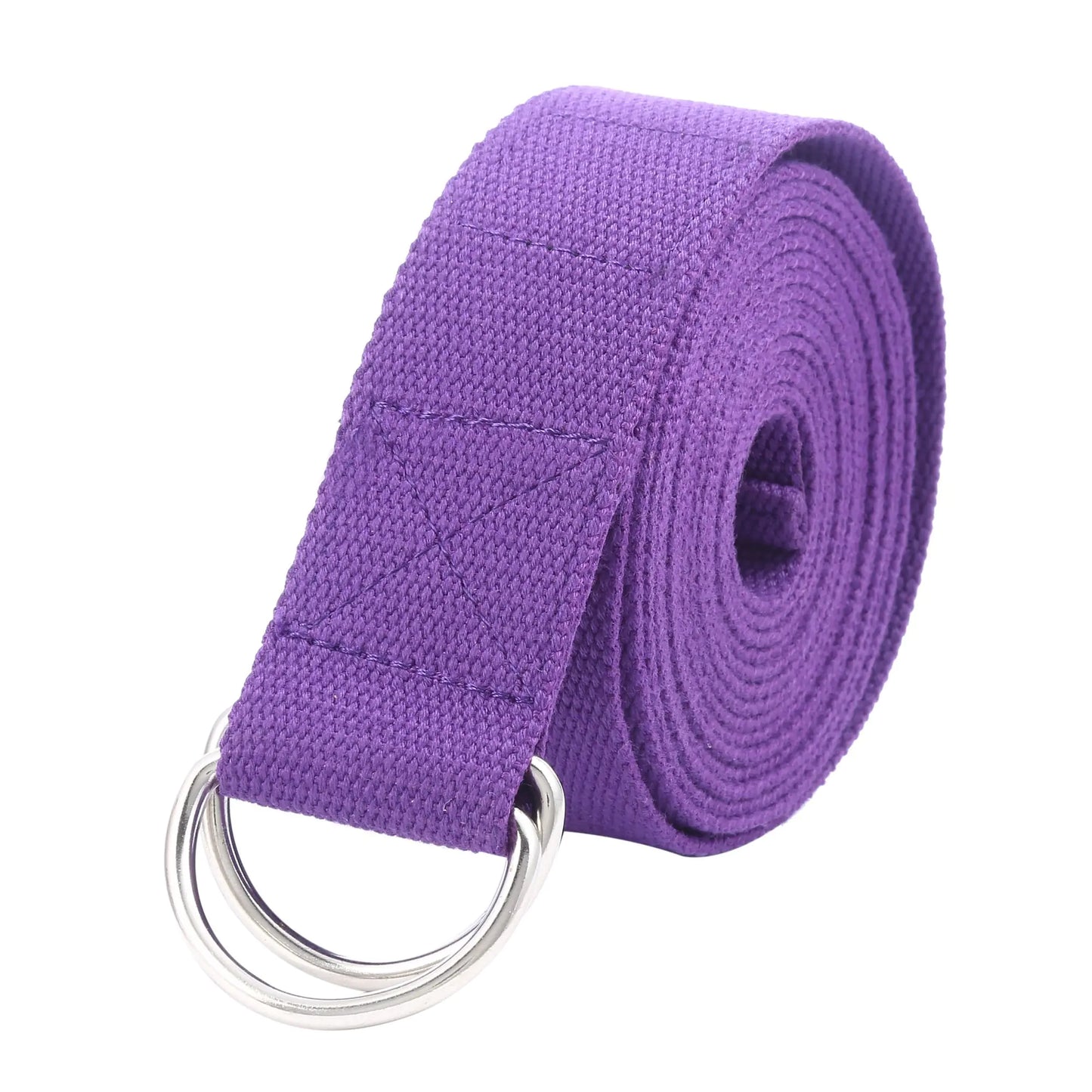 Gelante Fitness Exercise Yoga Strap - Durable Cotton 10 Feet Long (Purple)