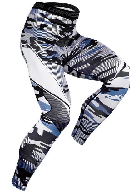 Quick-Dry Men's Compression Workout Leggings