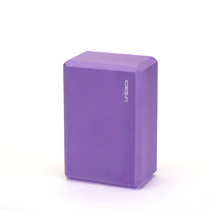 Unipack High Density EVA Foam Yoga Block 9" x 6" x 4" (Purple)
