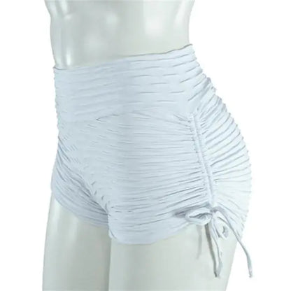 Fashionable Solid Color High-Waisted Workout Shorts