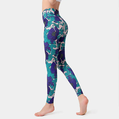 Printed Yoga Suit with Amazon Yoga Pants