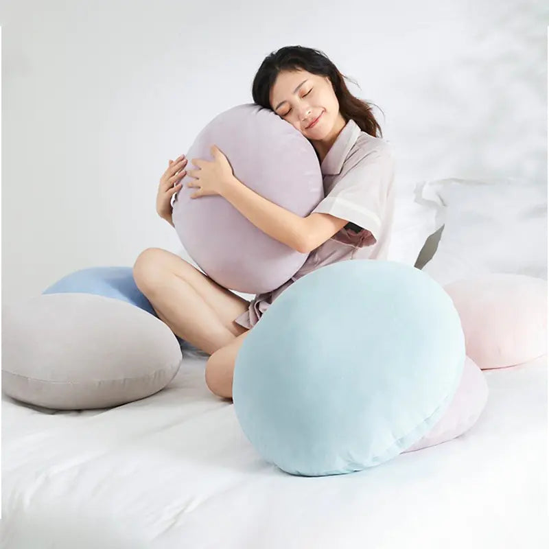 Soft Round Velvet Meditation Cushion for Tatami Floor