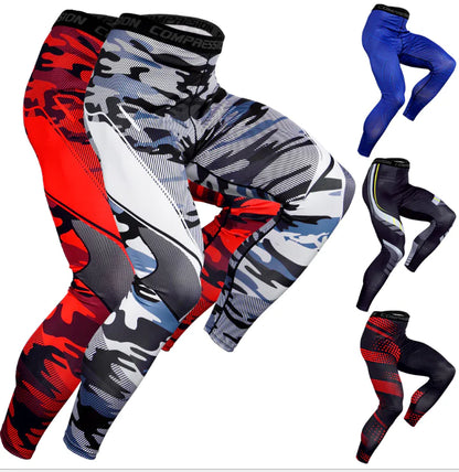 Quick-Dry Men's Compression Workout Leggings