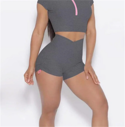 High Waist Yoga Clothes with Hip Lift Sports Bra