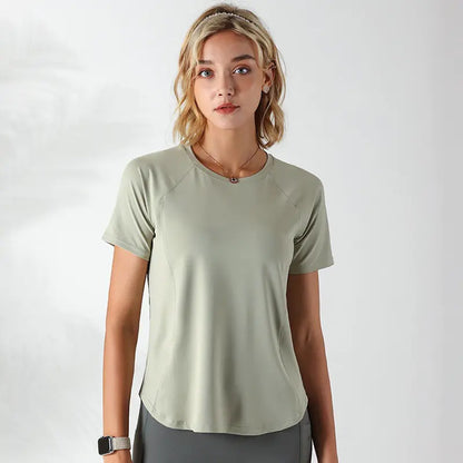 Quick-Drying Mesh Workout Top for Women