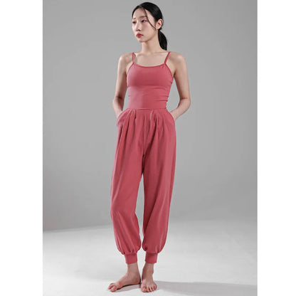 One-piece Ankle-tied Yoga Clothes Pullover Sling
