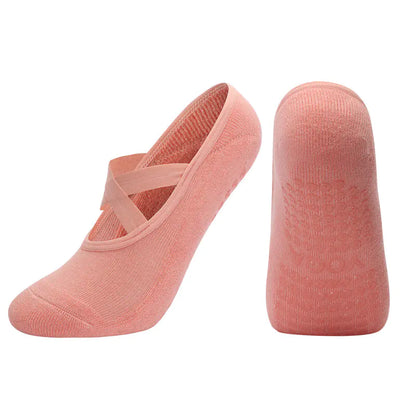 Cross Strap Non-Slip Yoga Socks for Dance & Pilates