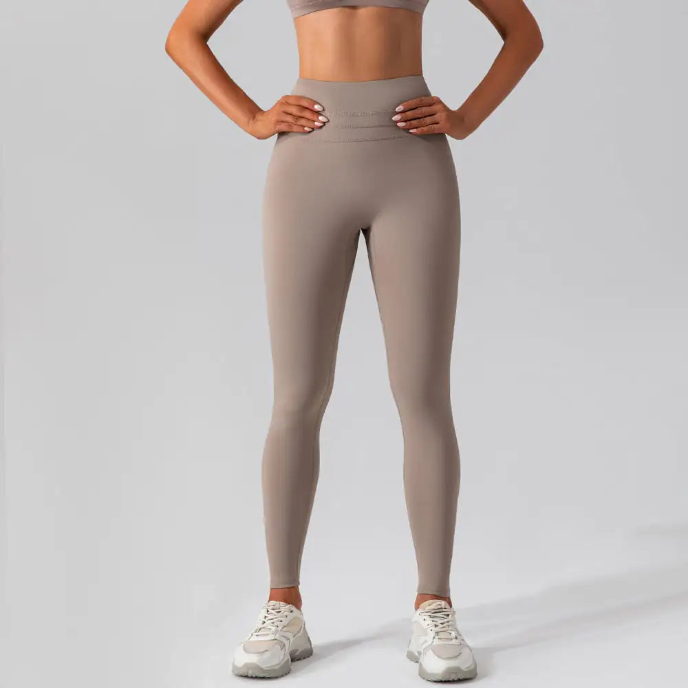 High Waist Shaping Nude Yoga Quick-Drying Workout Pants