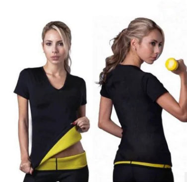 Women's Yoga Workout Top - Slimming Short Sleeve Shirt